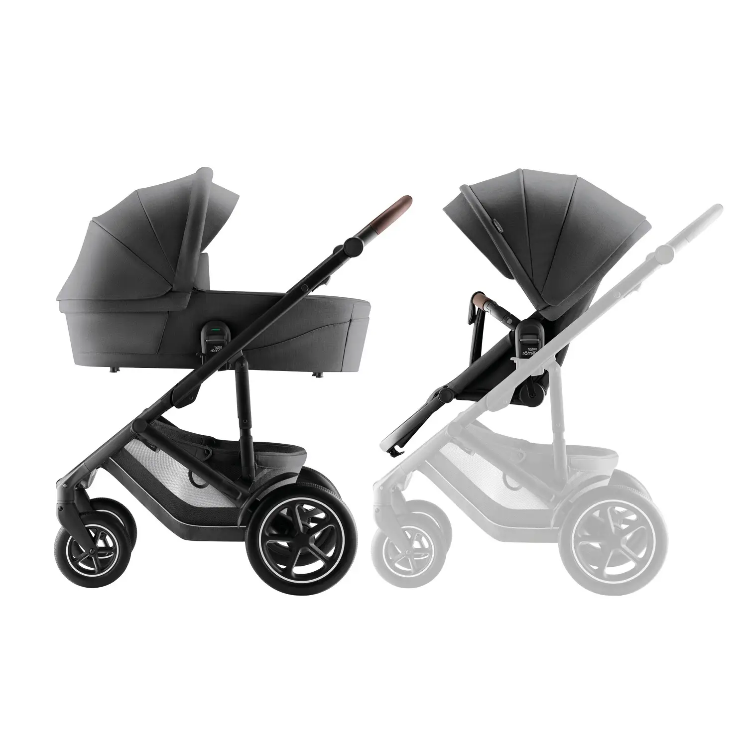 BRITAX Sada kočíka Smile 5Z + hlboká vanička Style, Mineral Grey