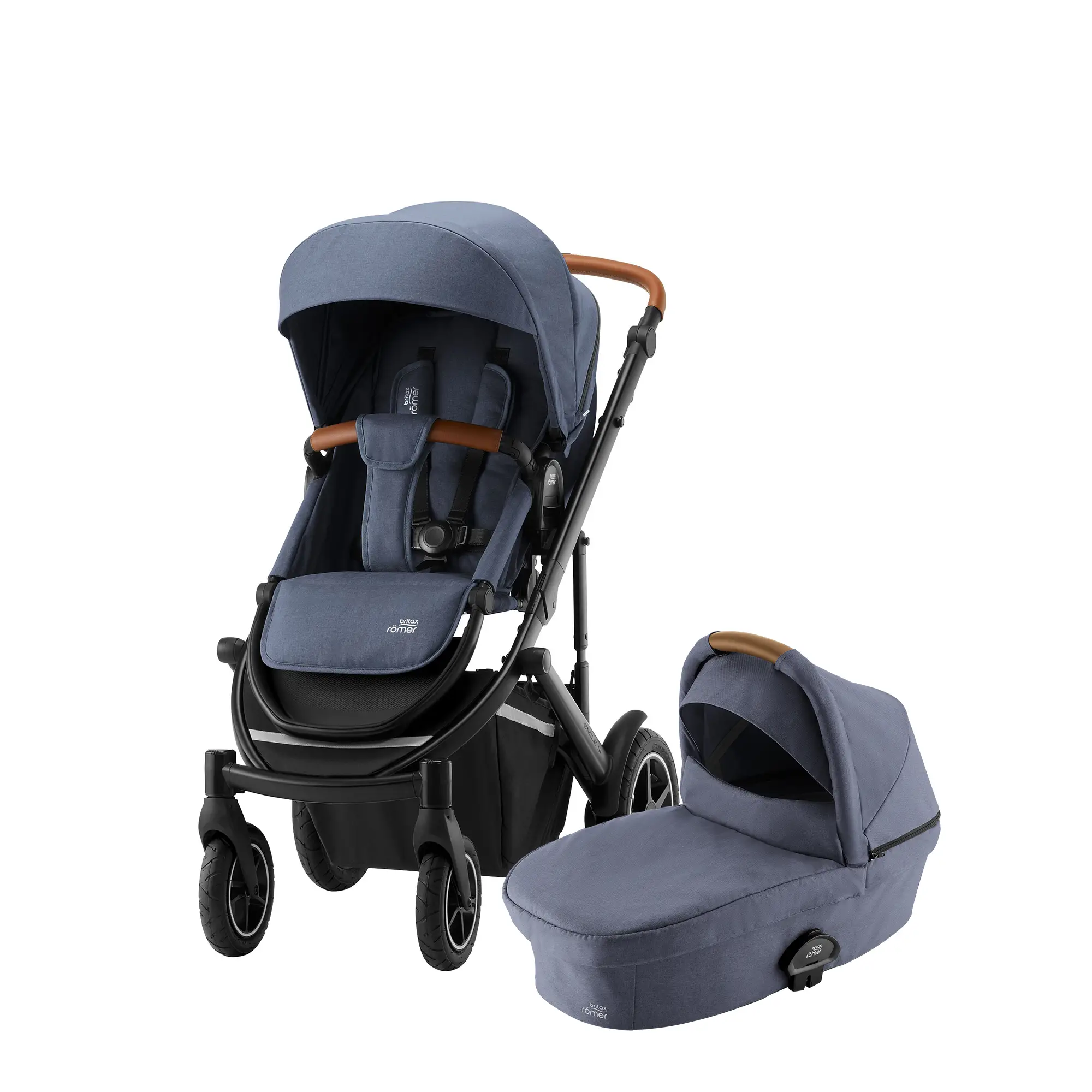 BRITAX Set kočík Smile III + hlboká korba, Indigo Blue