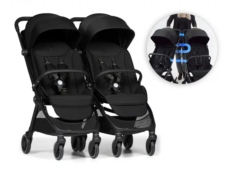 Bumprider Connect Mini 2x kočík s madlom Black
