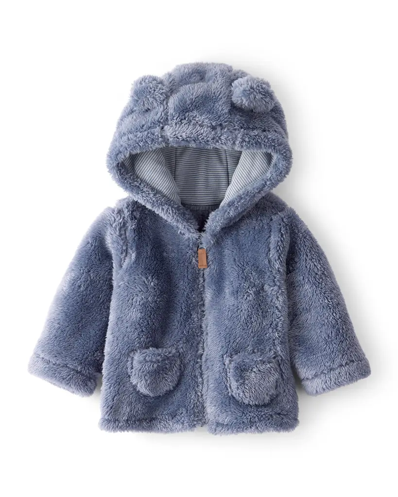CARTER'S Bunda Sherpa na zips blue chlapec 3m/veľ.62