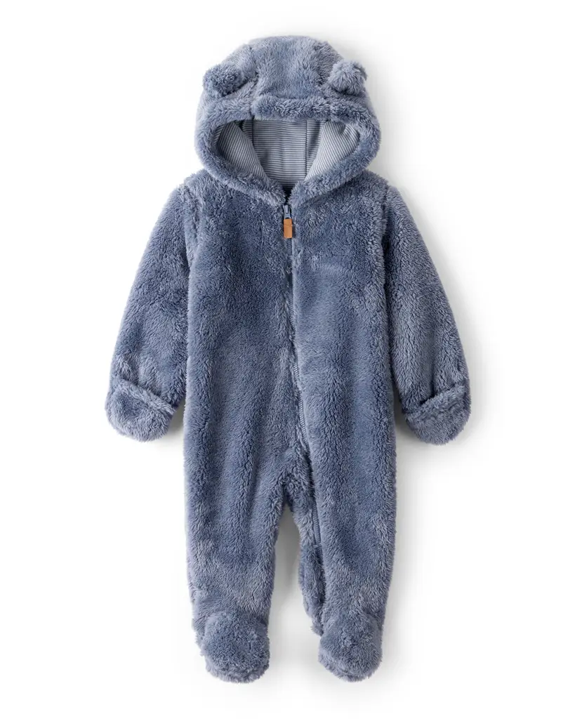 CARTER'S Kombinéza Sherpa na zips blue chlapec 6m/veľ.68