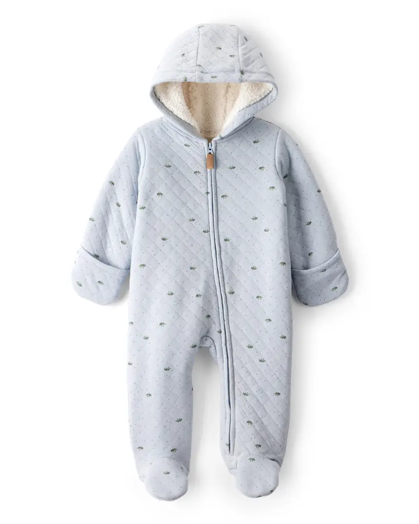 CARTER'S Overal na zips prechodný blue Dino chlapec 6m/veľ.68
