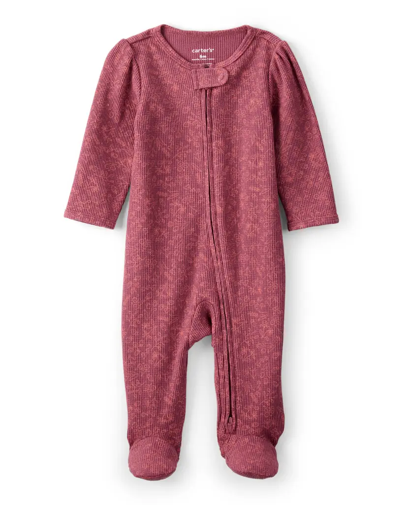 CARTER'S Overal na zips Sleep&Play SNP Floral dievča 3m/veľ.62