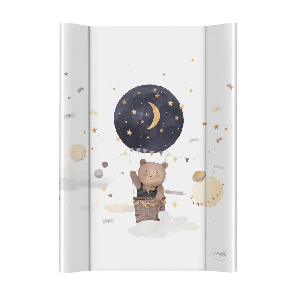 CEBA BABY Podložka prebaľovacia 2-hranná mäkká (50x70) Basic Cosmic Bear