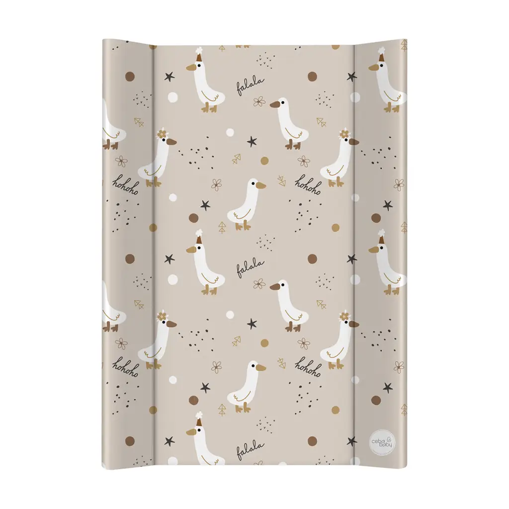 CEBA BABY Podložka prebaľovacia 2-hranná mäkká (50x70) Basic Crazy Ducks