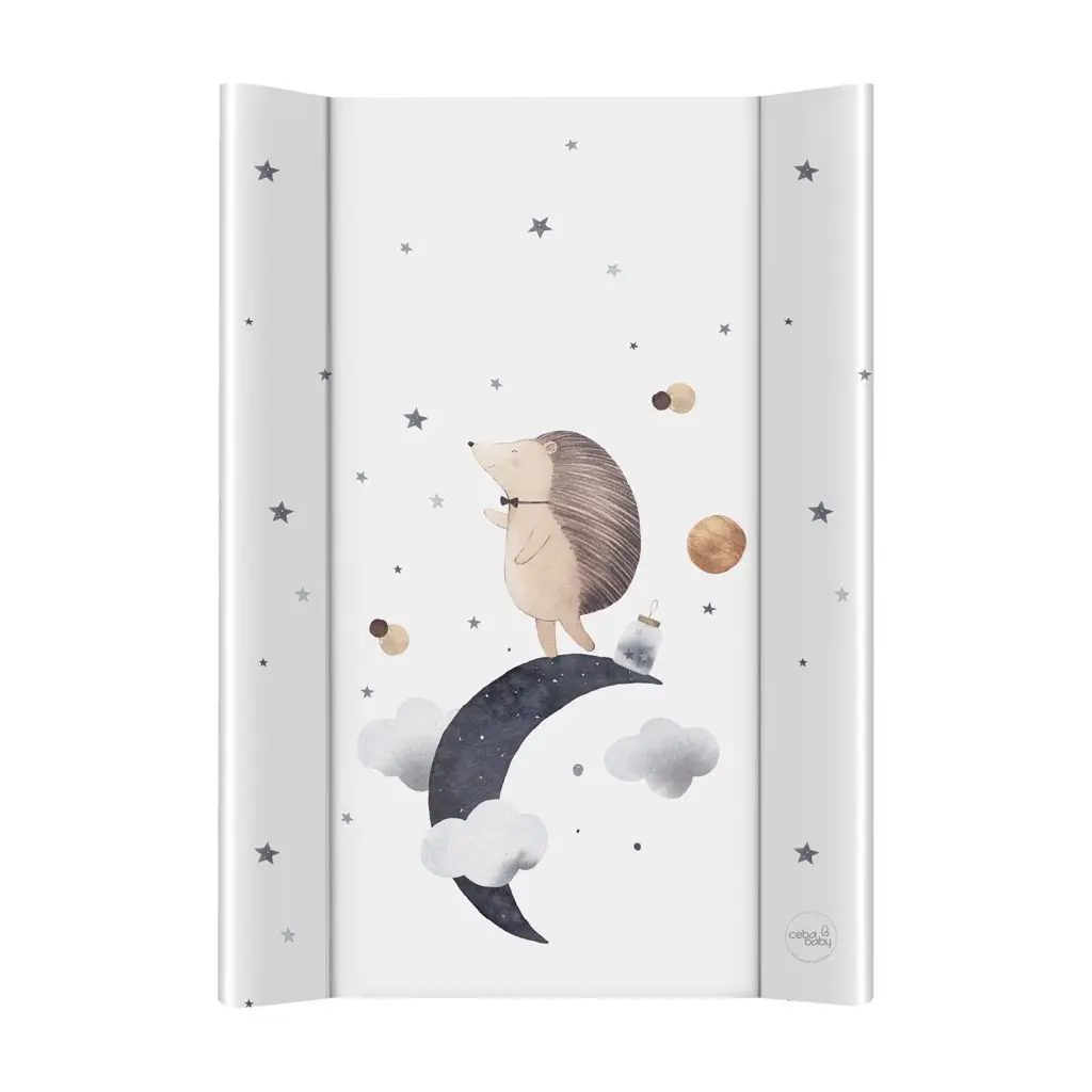 CEBA BABY Podložka prebaľovacia 2-hranná mäkká (50x70) Basic Hedgehog the Dreamer