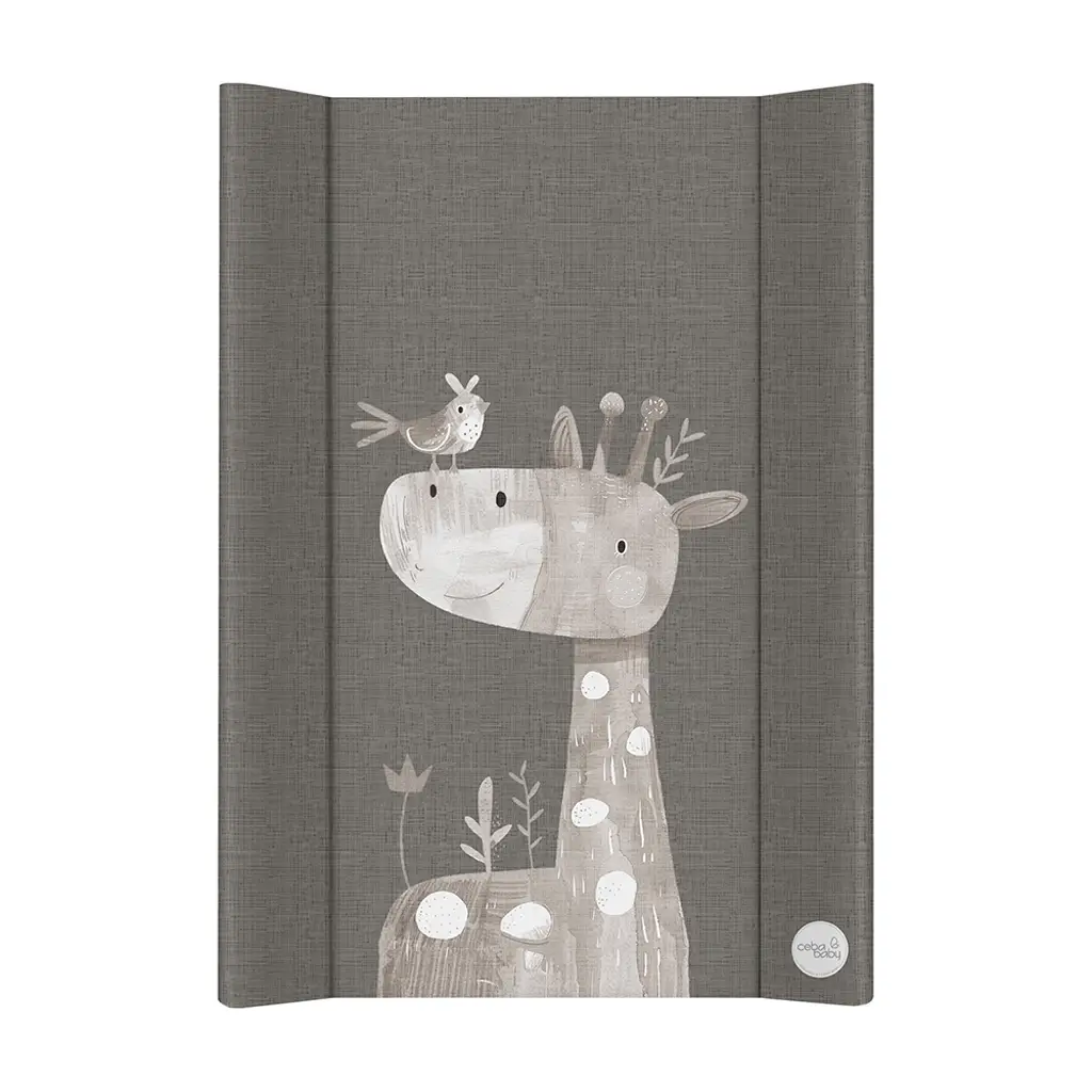 CEBA BABY Podložka prebaľovacia 2-hranná s pevnou doskou (50x70) Ultra Light Friendly Giraffe