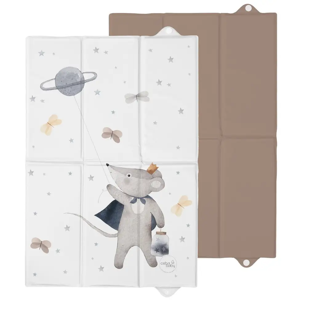 CEBA BABY Podložka prebaľovacia cestovná (60x40) Basic Cosmic Mouse