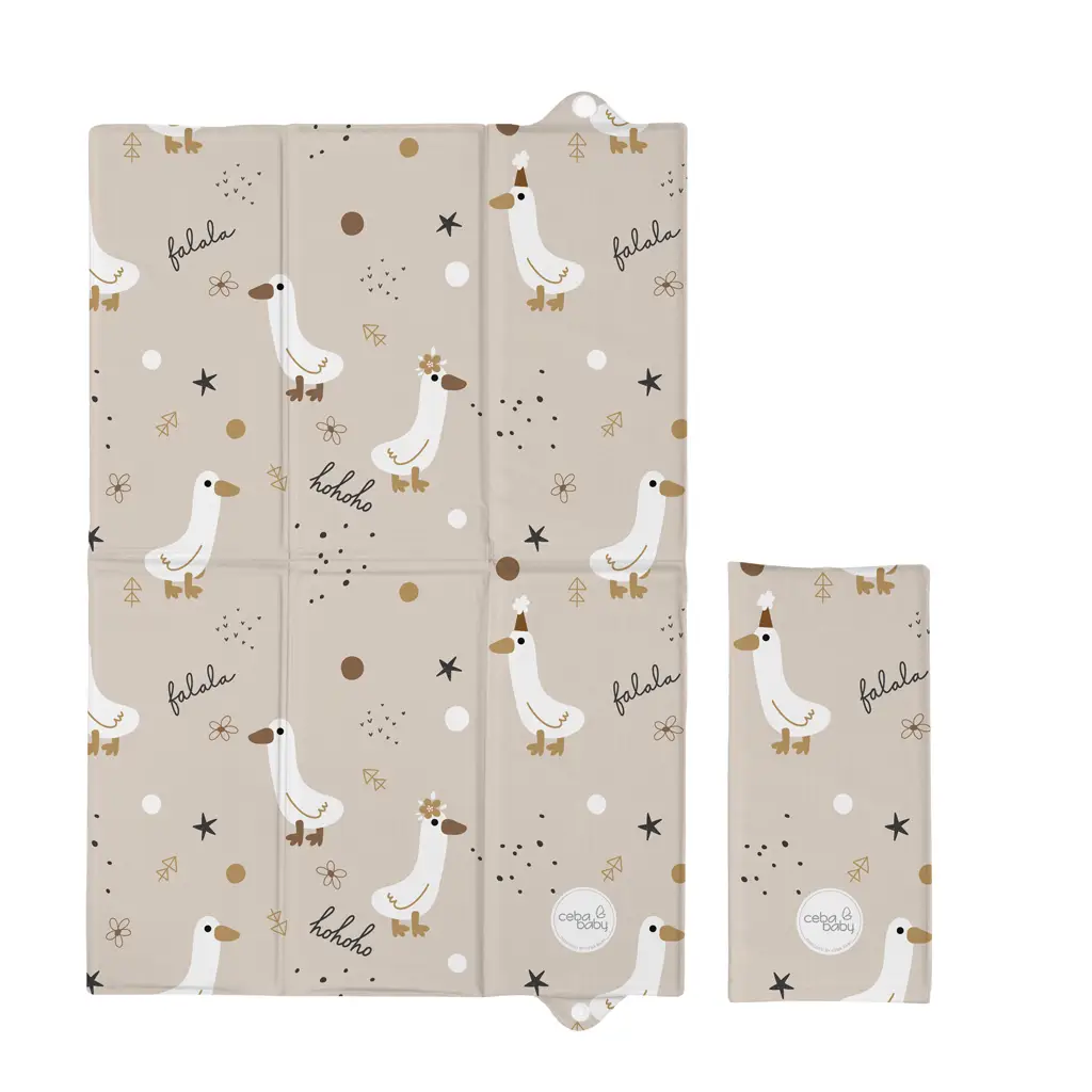 CEBA BABY Podložka prebaľovacia cestovná (60x40) Basic Crazy Ducks