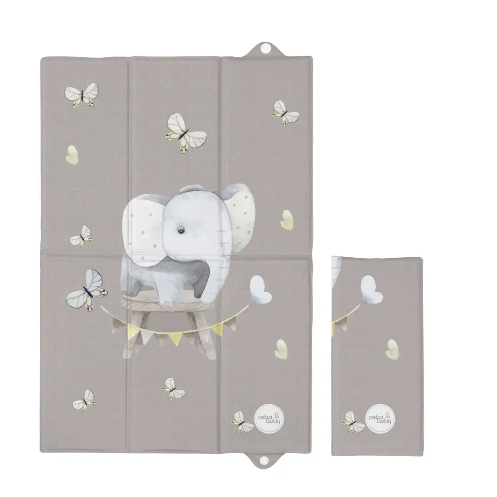 CEBA BABY Podložka prebaľovacia cestovná (60x40) Basic Little Elephant
