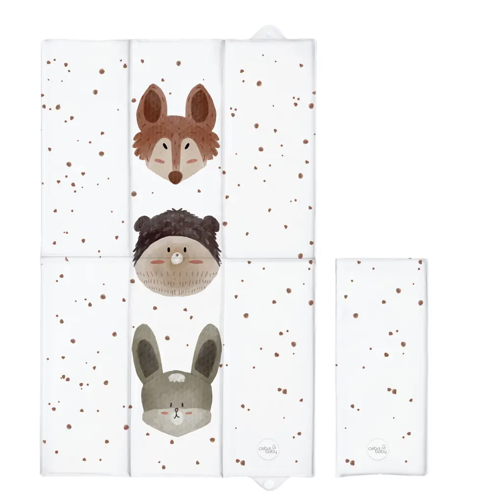 CEBA BABY Podložka prebaľovacia cestovná (80x50) Basic Cute Animals