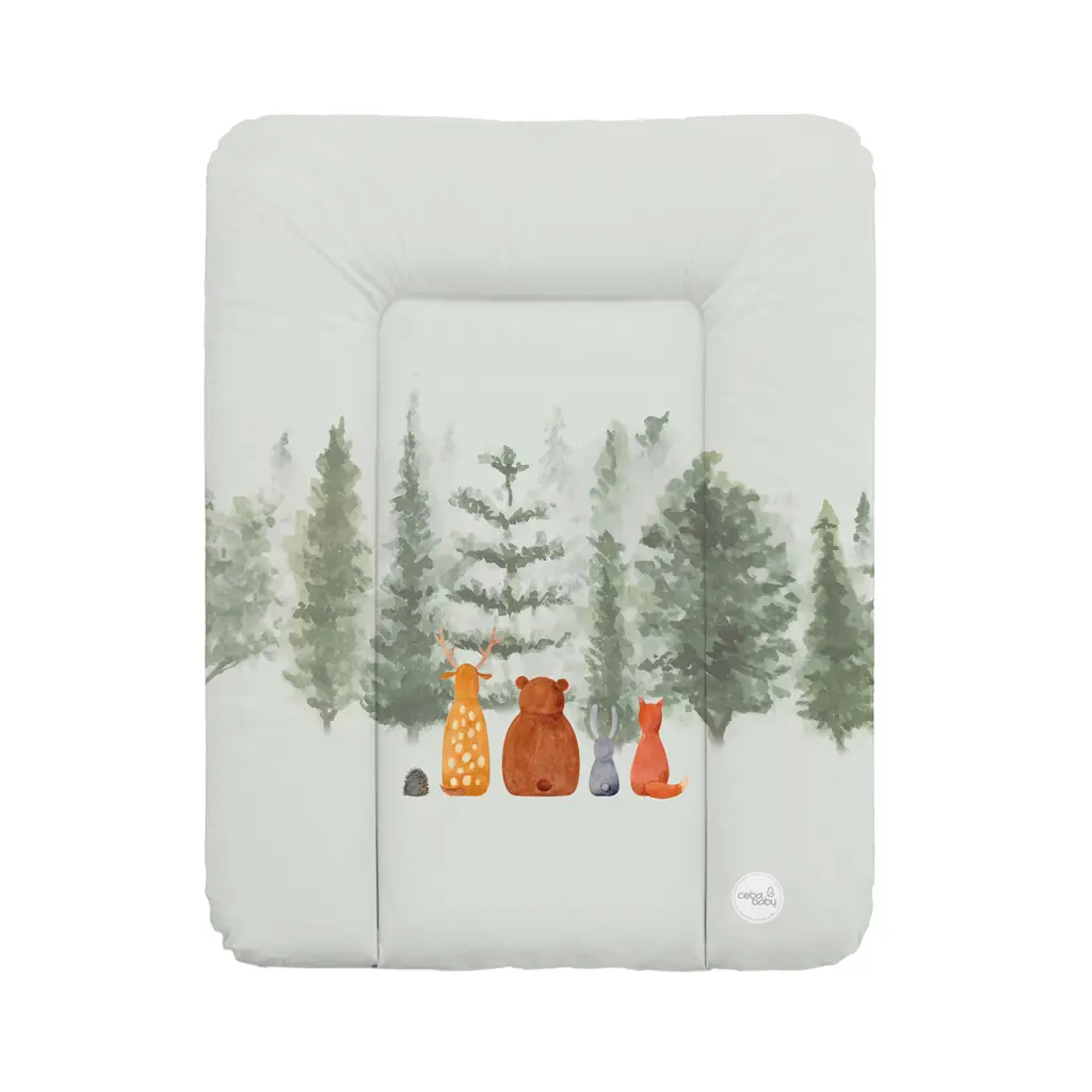 CEBA BABY Podložka prebaľovacia mäkká malá (50x70) Basic Forest Companions