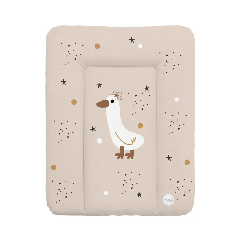 CEBA BABY Podložka prebaľovacia mäkká malá (50x70) Basic Star Duck