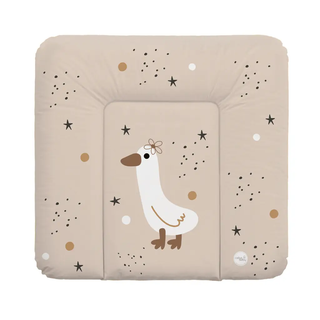 CEBA BABY Podložka prebaľovacia mäkká stredná (75x72) Basic Star Duck