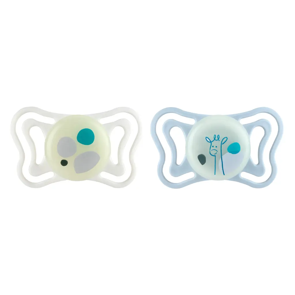 CHICCO Cumlíky Physioforma Light silikónové ortodontické neutral 2-6m, 2 ks