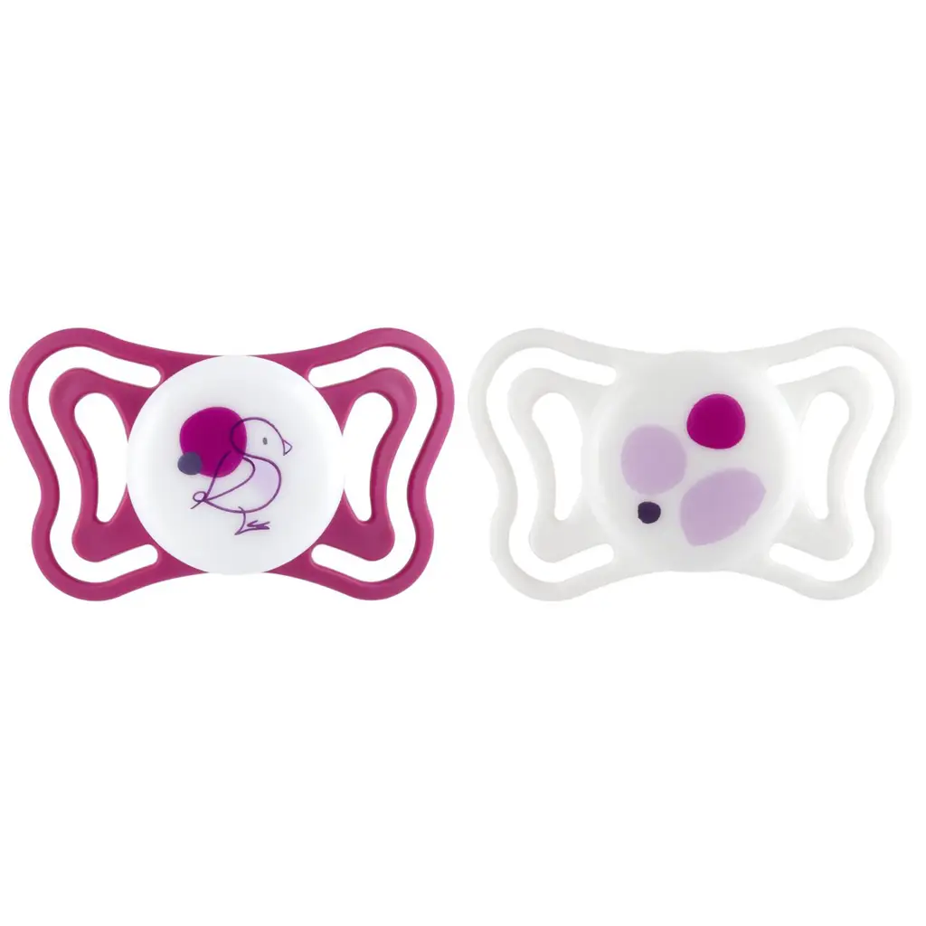 CHICCO Dudlíky Physioforma Light silikonové ortodontické růžové 6-16m, 2 ks