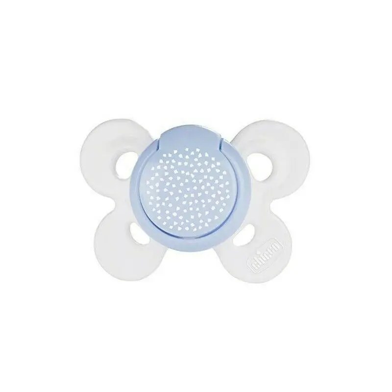CHICCO Cumlík Physio Comfort, silikonový, 0-6m, modré, 1 ks