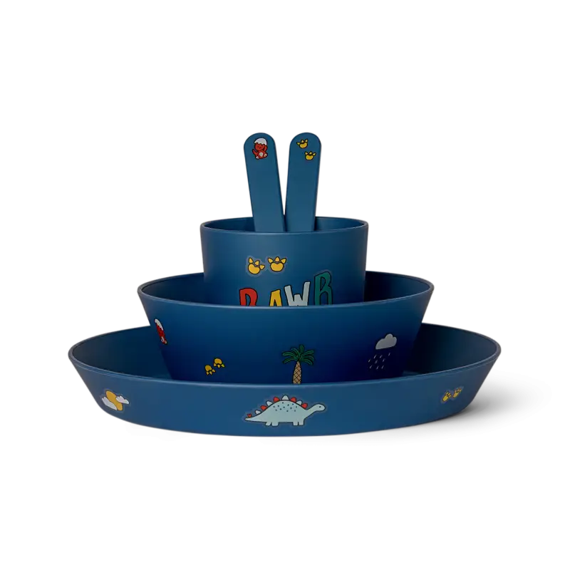 Citron Jídelní set z bio materiálu - Blue Dino