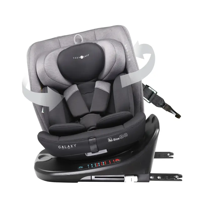 Cozy N Safe GALAXY i-Size 360° autosedačka 40-150, Black/Grey 2025