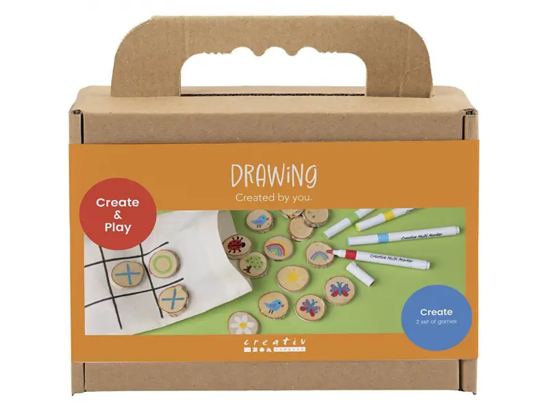 Creativ Company Kreativní sada Pexeso a piškvorky dřevěné