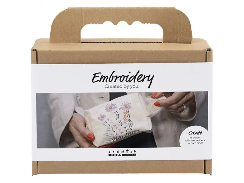 Creativ Company Kreatívna sada Vyšívaná toaletná taška