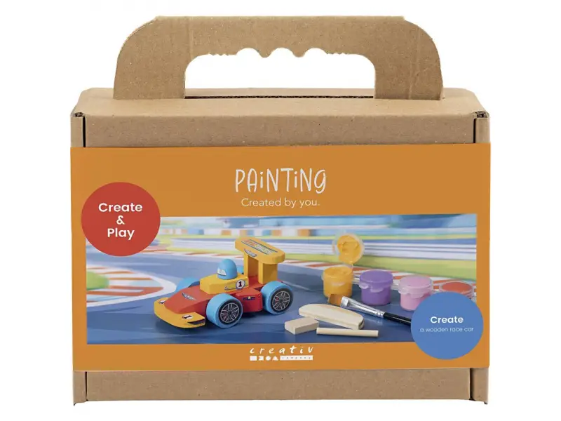 Creativ Company Kreativní sada Závodní auto dřevěné