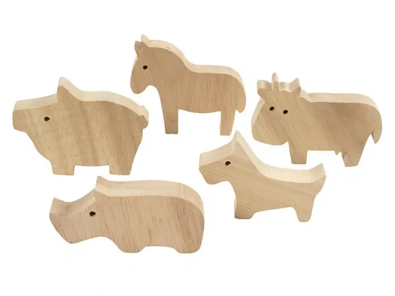 Creativ Company Kreativní sada Zvířata z farmy dřevěná