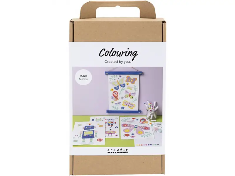 Creativ Company Kreatívna sada Craft Kit Colouring Butterfly & Robot