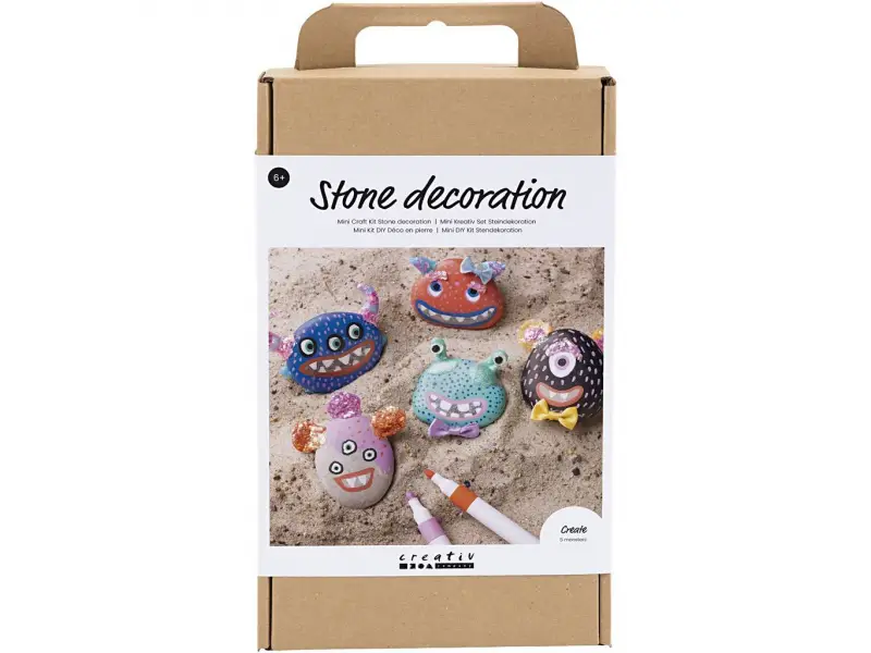 Creativ Company Kreatívna sada Craft Kit Stone Decoration Monster