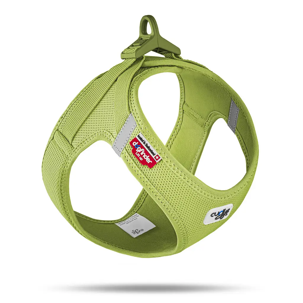 CURLI Postroj pre psov so sponou Air-Mesh Lime, 3XS, 1,5-3 kg