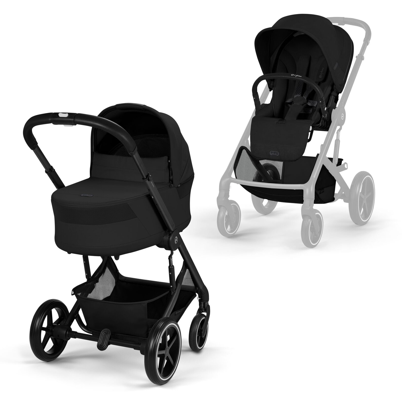 CYBEX BALIOS S LUX Kombinovaný kočík BLACK MOON BLACK 2026