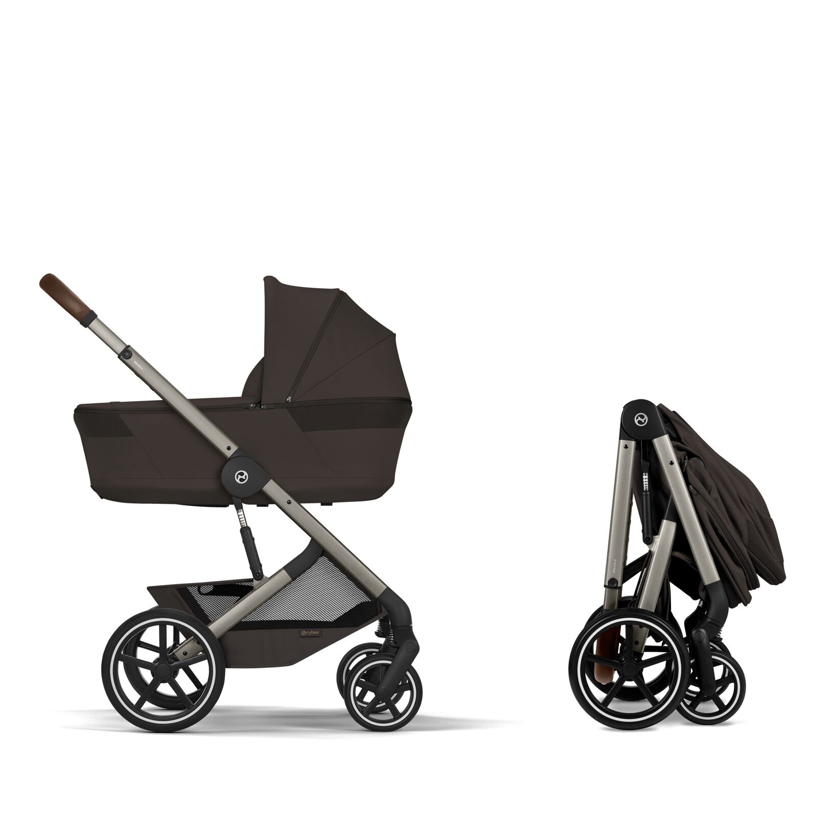 CYBEX BALIOS S LUX Kombinovaný kočík so skladacou vaničkou TAUPE CHOCOLATE BROWN 2026