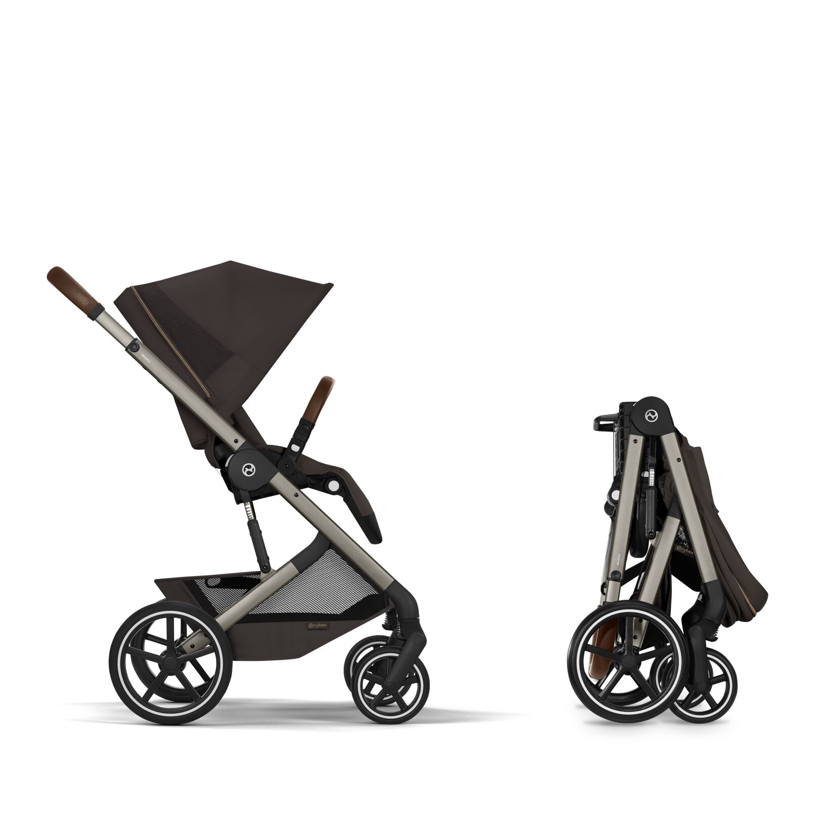 CYBEX BALIOS S LUX Kombinovaný kočík so skladacou vaničkou TAUPE CHOCOLATE BROWN 2026