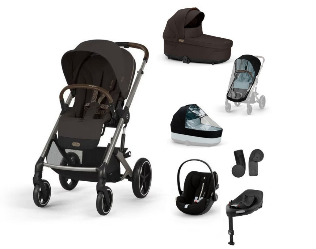 CYBEX Kombinovaný kočík BALIOS S LUX SET XL - Chocolate Brown