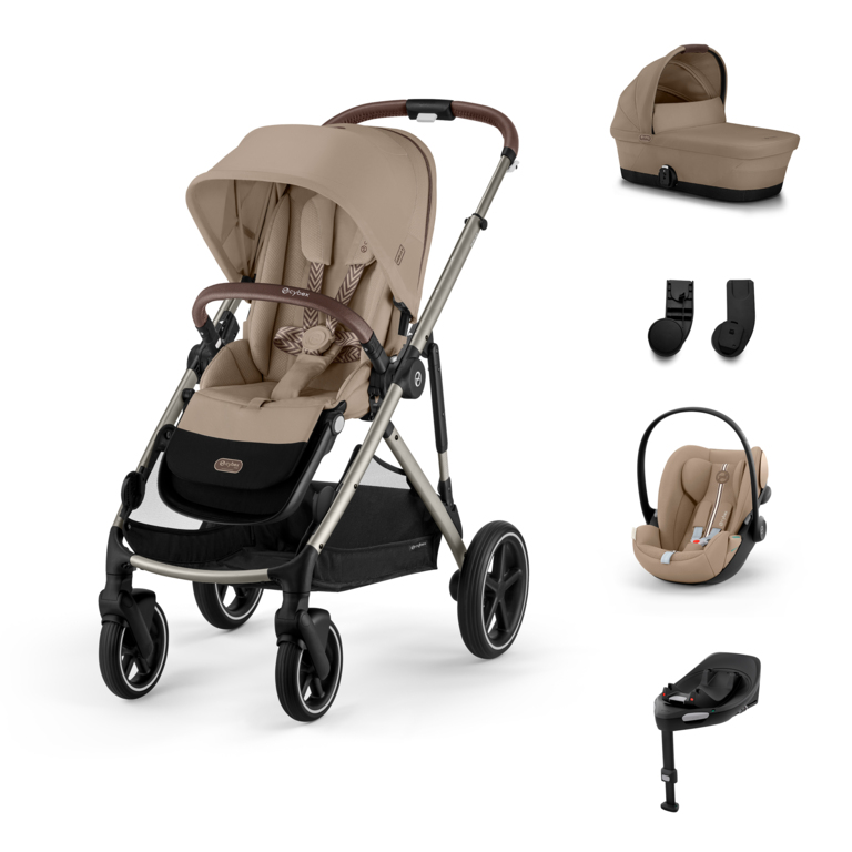 Cybex Gazelle S Kombinovaný kočík SET M - Almond Beige - Taupe Rám