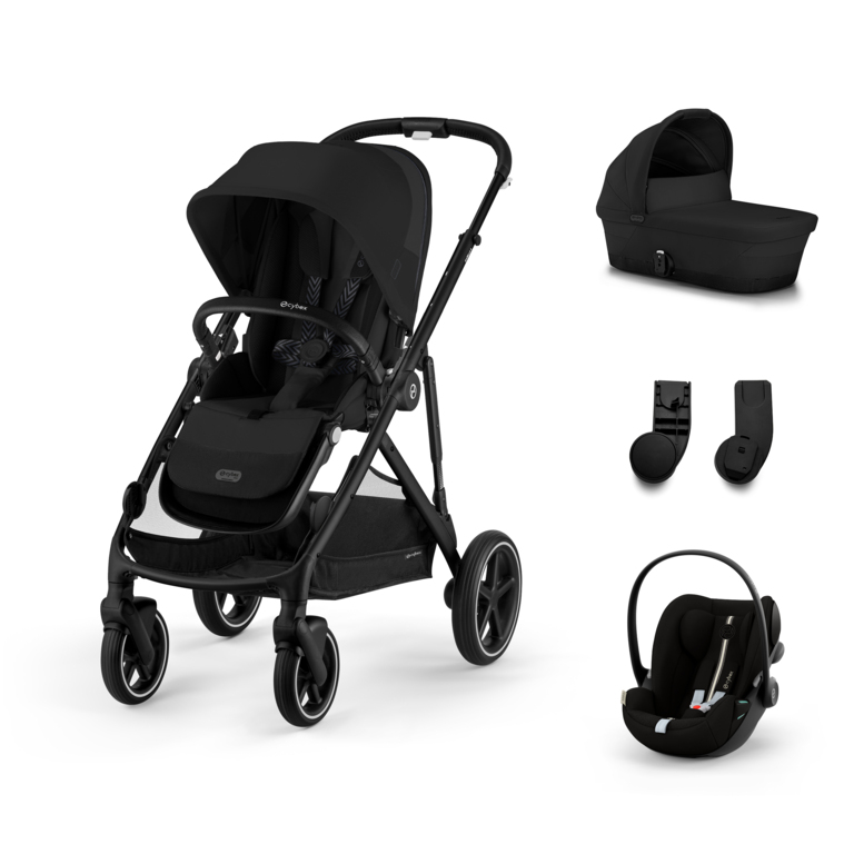 Cybex Gazelle S Kombinovaný kočík SET S - Moon Black - Black Rám