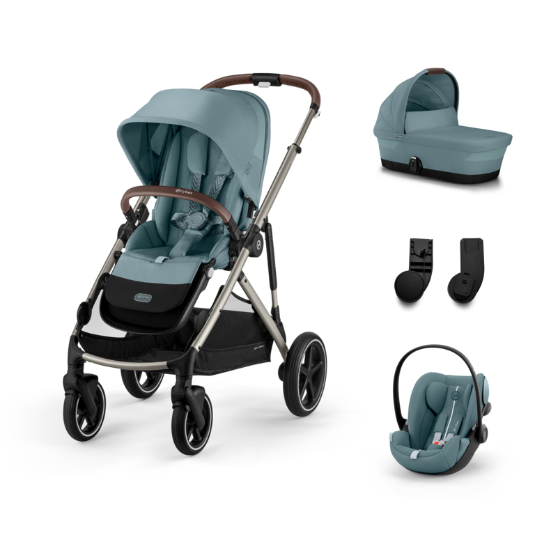 Cybex Gazelle S Kombinovaný kočík SET S - Stormy Blue - Taupe Rám