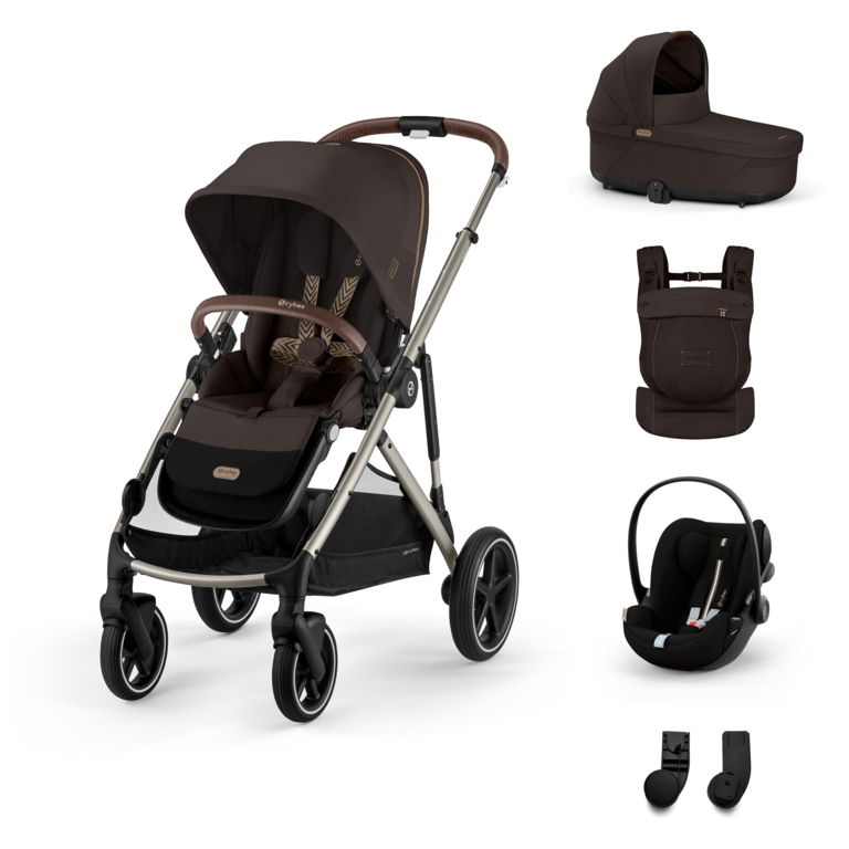 Cybex Gazelle S BUNDLE SET S + nosič AMYA 2026 -  Chocolate Brown - Taupe Rám
