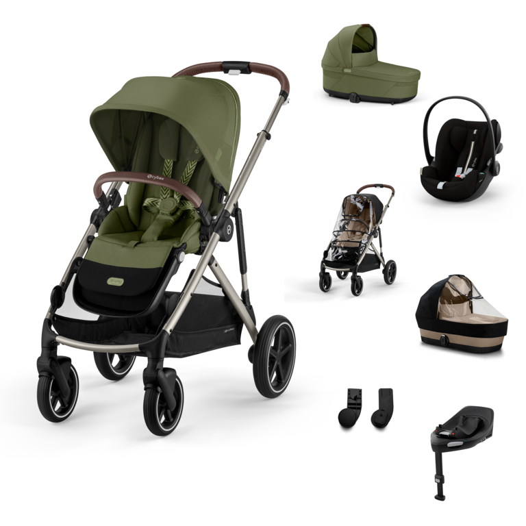 Cybex Gazelle S Kombinovaný kočík SET XL - Moss Green - Taupe Rám