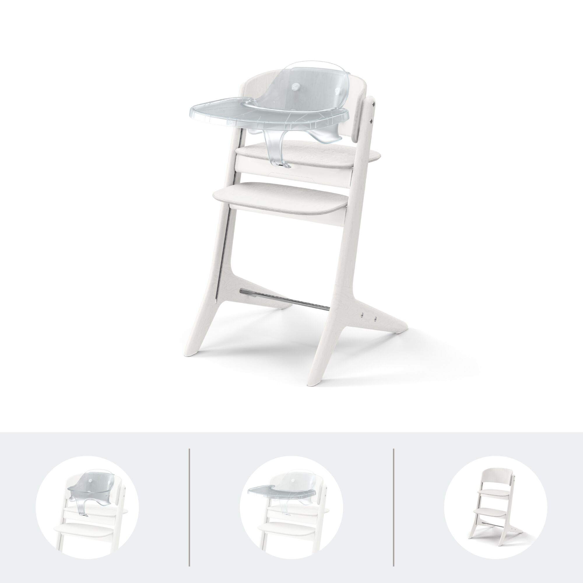 CYBEX LEMO PLATINUM 3v1 Jedálenská stolička White Wood