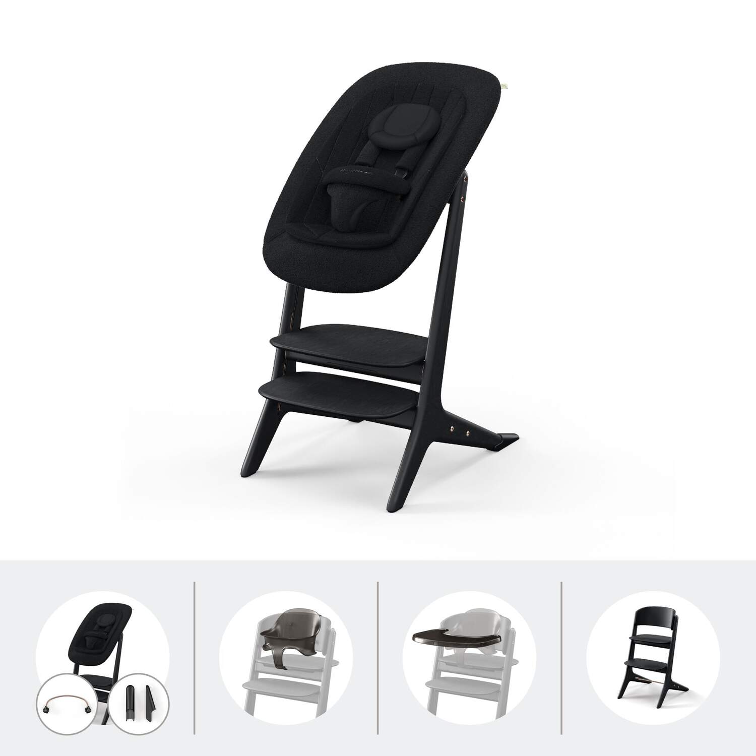 CYBEX LEMO PLATINUM 4v1 Jedálenská stolička Black Wood