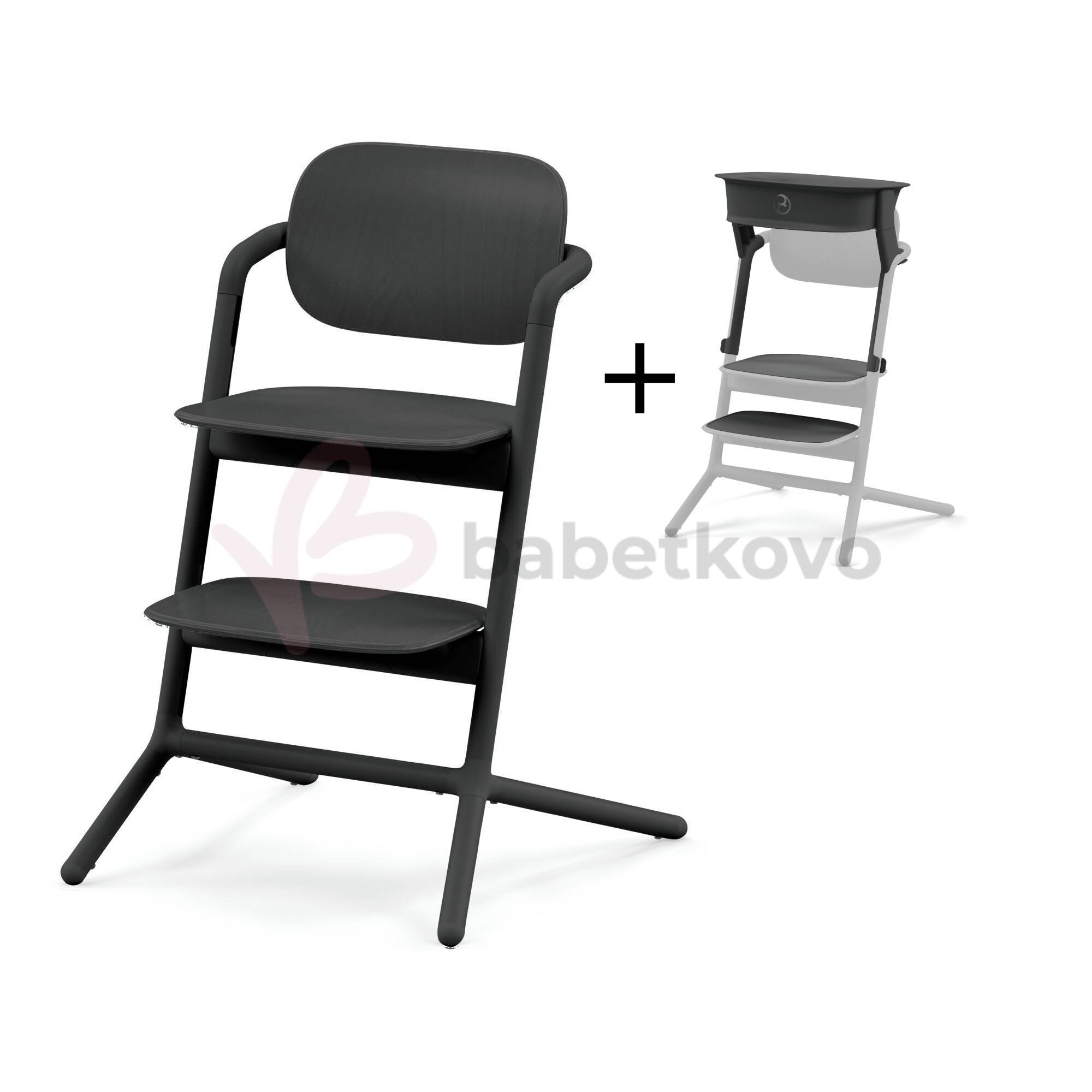 CYBEX LEMO Stolička Stunning Black + učiaca veža