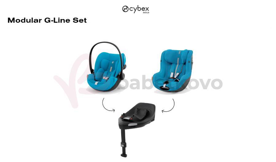 CYBEX Modulárny set G-Line PLUS Beach Blue so základňou ZDARMA