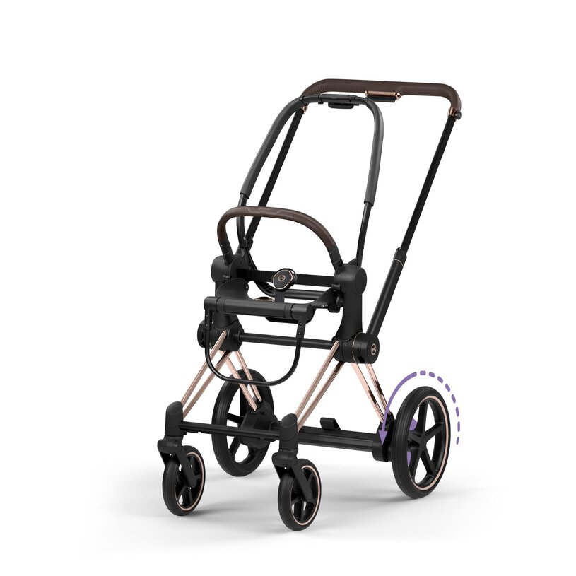 CYBEX E-PRIAM 5 Style podvozok + SEAT ROSE GOLD