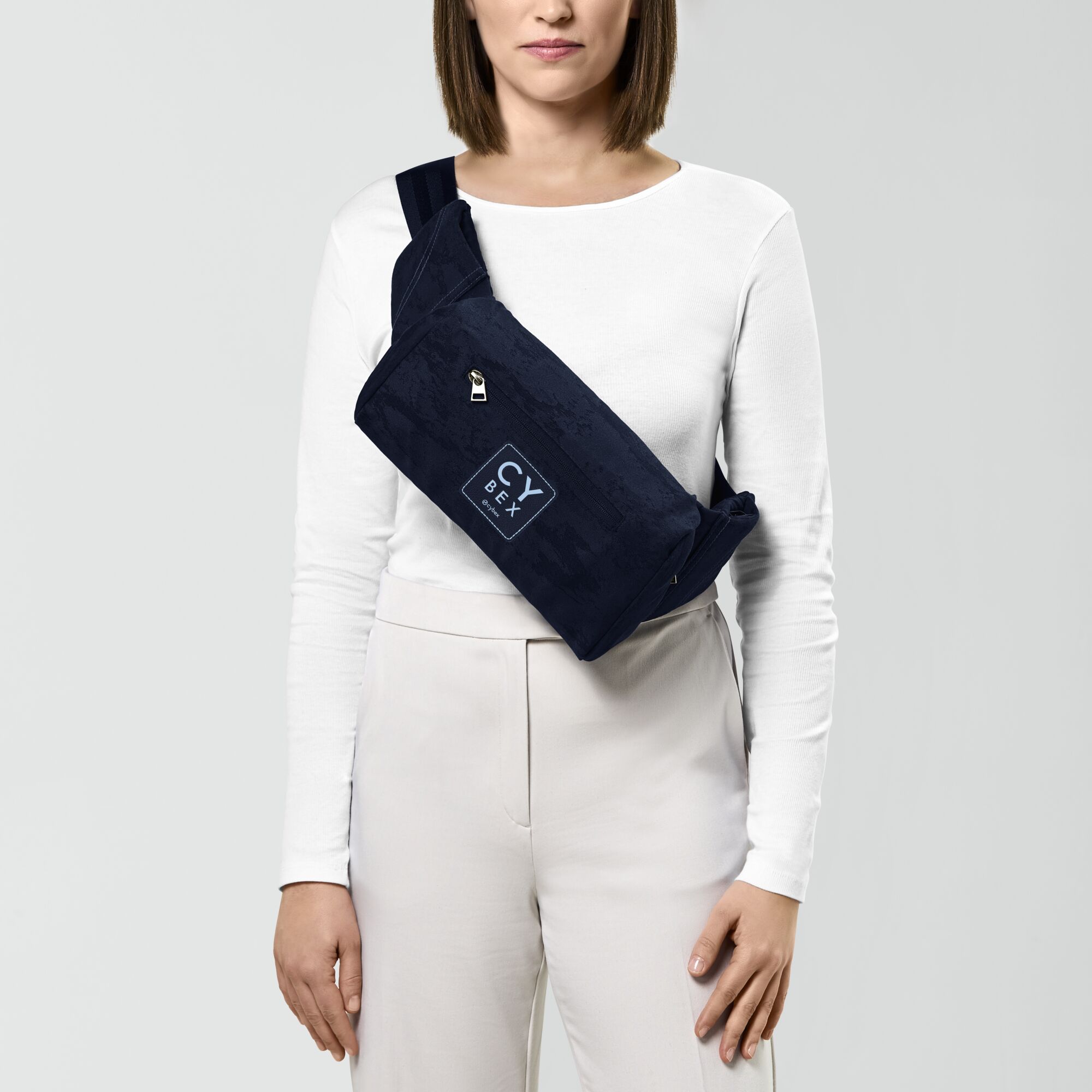 CYBEX Ľadvinka Belt Bag Rebellious Luxury Denim Blue