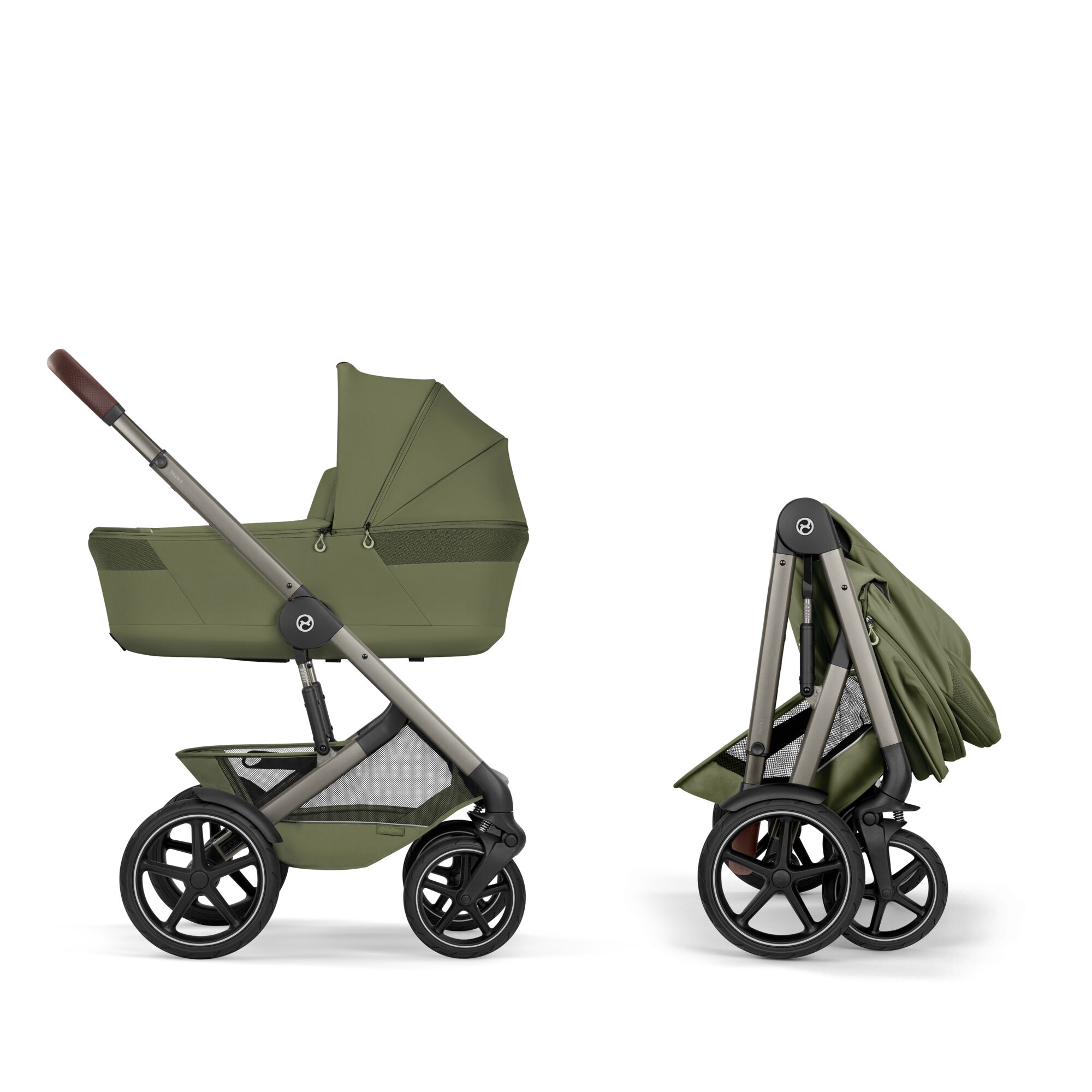 CYBEX TALOS S LUX Kombinovaný kočík so skladacou vaničkou TAUPE MOSS GREEN 2026