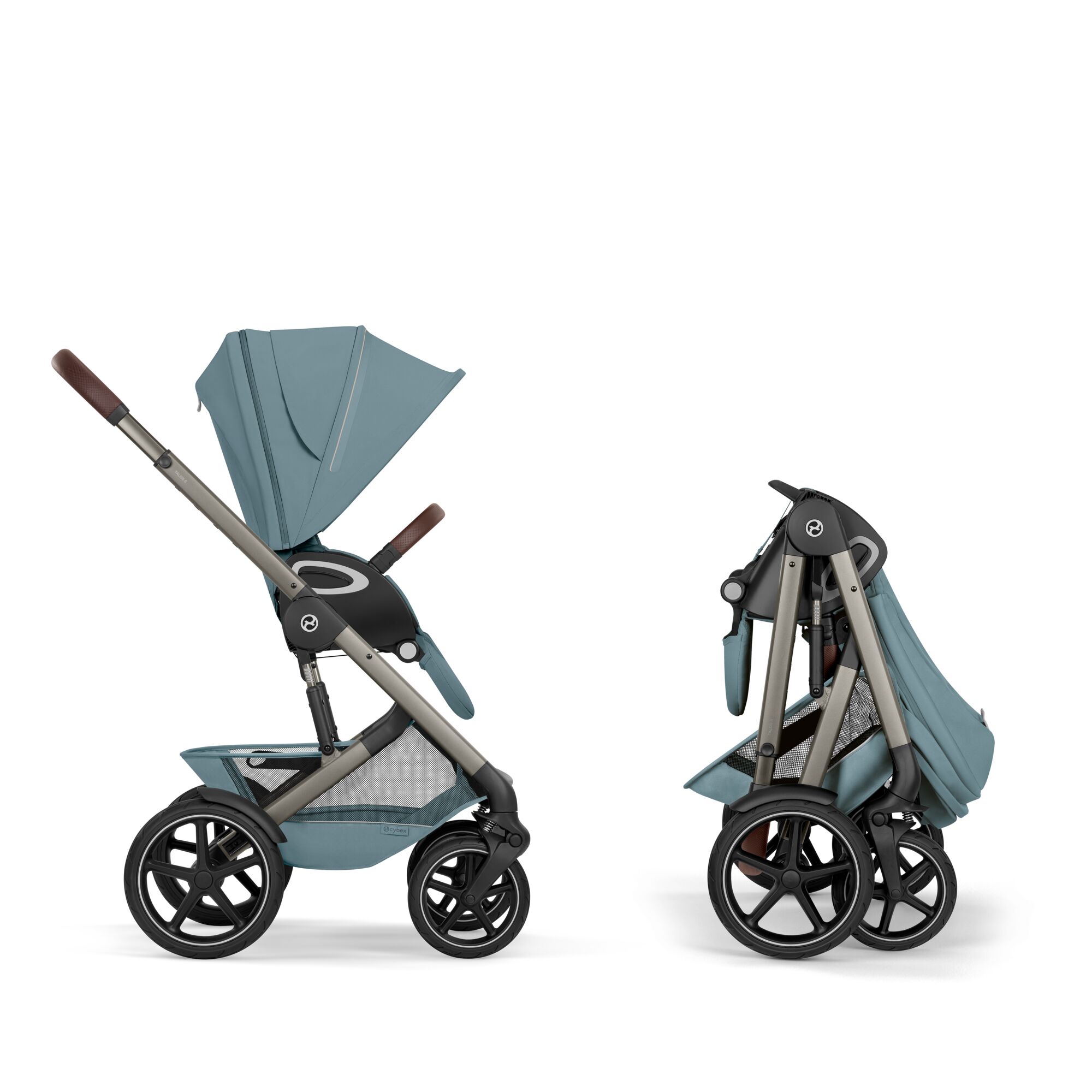 CYBEX TALOS S LUX Kombinovaný kočík so skladacou vaničkou TAUPE STORMY BLUE 2026