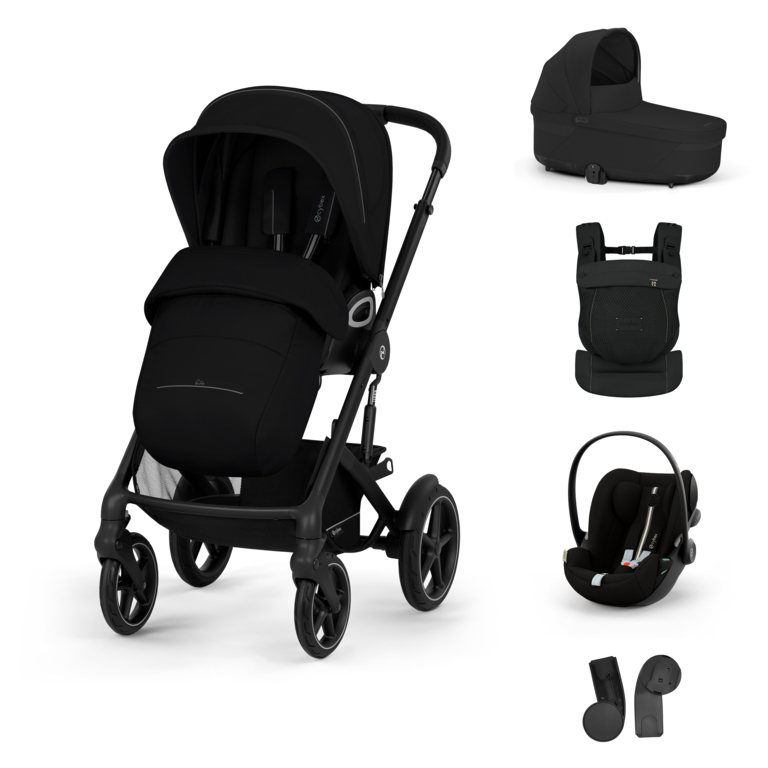CYBEX TALOS S LUX S BUNDLE SET S + nosič AMYA 2026 Moon Black - black rám