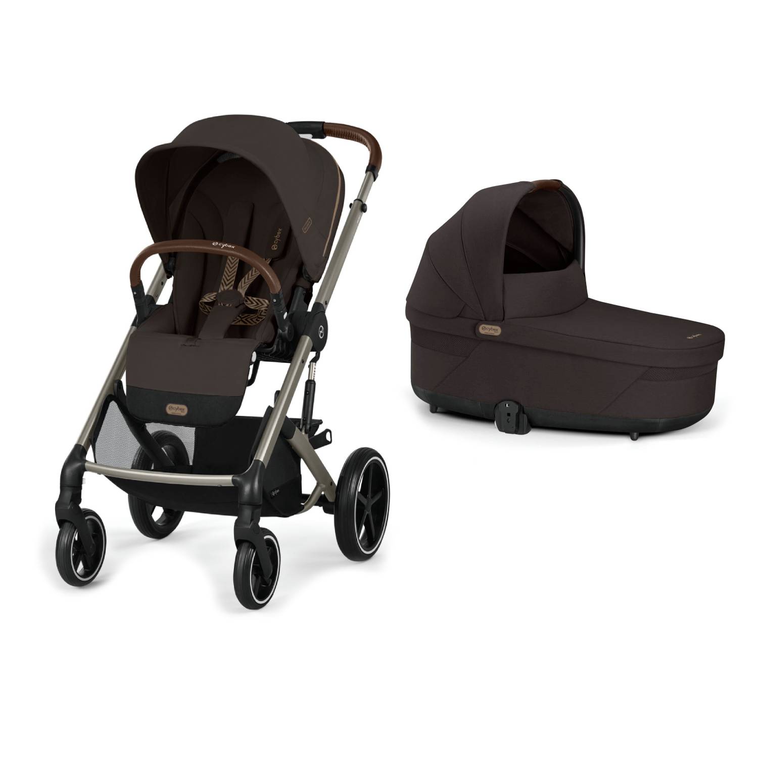 CYBEX Kombinovaný kočík 2v1 BALIOS S LUX Chocolate Brown