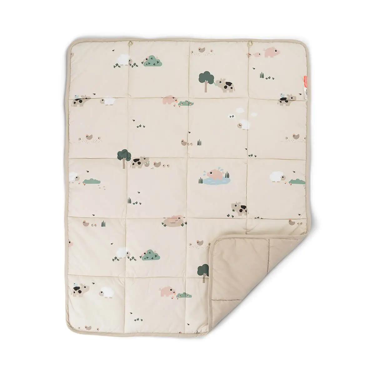 DONE BY DEER Hrací podložka Tiny farm - písková